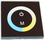 Glass Touch PANEL Dimmer 2 channels for color temperature 12-24V 4A TM07