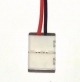 Коннектор одинарный для ленты 8 мм с проводом