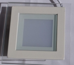 Встраиваемая квадратная  светодиодная панель 100*100мм цвет белый нейтральный 4500К белая рамка 6 Вт с окантовкой