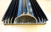АП12. Анодированный алюминиевый черный профиль для мощных уличных и промышленных светильников 3 метра
