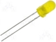 светодиод 5мм желтый 25мм 20-50mCd диф