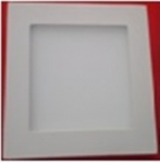 Встраиваемая квадратная  светодиодная панель 300*300мм цвет белый нейтральный 4500К белая рамка 25 Вт
