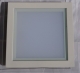 Встраиваемая квадратная  светодиодная панель 200*200мм цвет белый теплый 3500К белая рамка 15 Вт с окантовкой